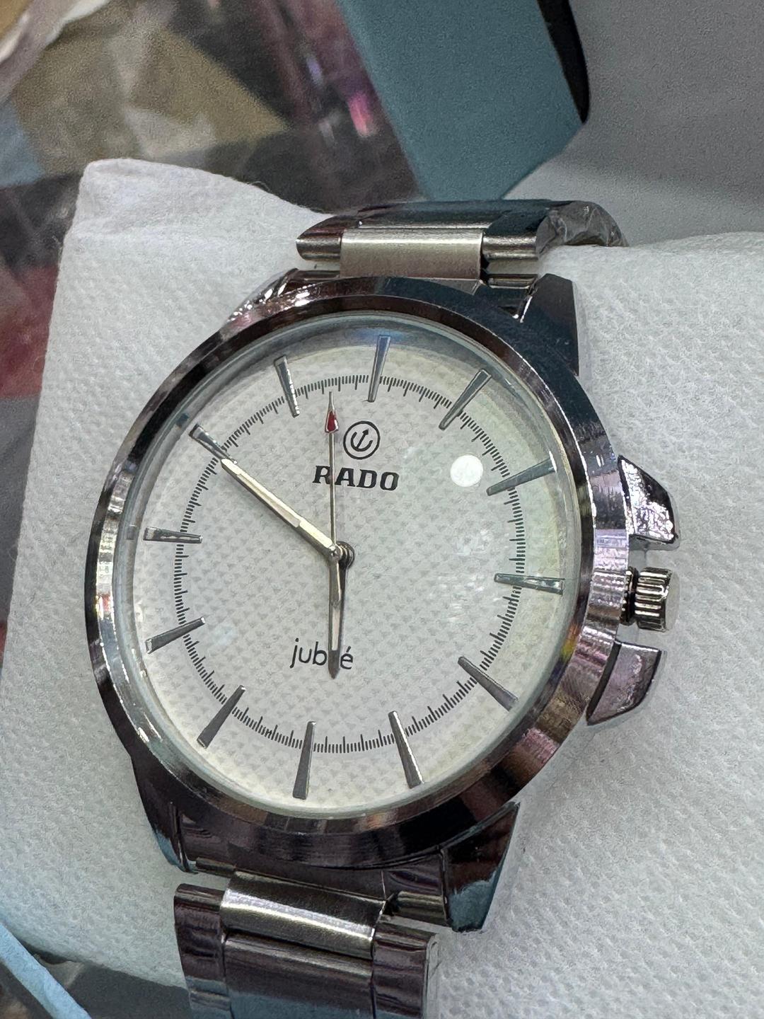 Men's Silver Chain Strap Quartz Watch - 1 Pc Chronograph & Water Resistant