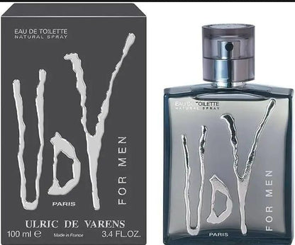 UDV Ulric De Varens Perfume for Men 100ml | Long Lasting Fresh Woody Fragrance | Eau de Toilette Spray for Daily & Evening Wear | Gift for Men
